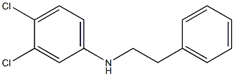 3,4-dichloro-N-(2-phenylethyl)aniline 化学構造式