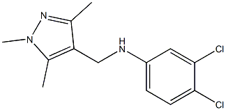 3,4-dichloro-N-[(1,3,5-trimethyl-1H-pyrazol-4-yl)methyl]aniline Struktur