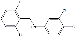 3,4-dichloro-N-[(2-chloro-6-fluorophenyl)methyl]aniline Struktur