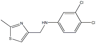 3,4-dichloro-N-[(2-methyl-1,3-thiazol-4-yl)methyl]aniline Struktur