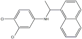 3,4-dichloro-N-[1-(naphthalen-1-yl)ethyl]aniline 化学構造式