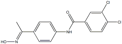 3,4-dichloro-N-{4-[1-(hydroxyimino)ethyl]phenyl}benzamide Structure