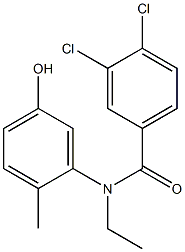 3,4-dichloro-N-ethyl-N-(5-hydroxy-2-methylphenyl)benzamide Structure