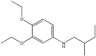 3,4-diethoxy-N-(2-methylbutyl)aniline Structure