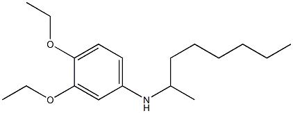 3,4-diethoxy-N-(octan-2-yl)aniline,,结构式