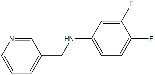 3,4-difluoro-N-(pyridin-3-ylmethyl)aniline 结构式