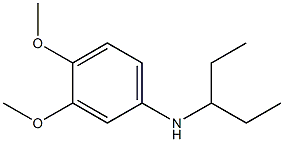 3,4-dimethoxy-N-(pentan-3-yl)aniline Struktur