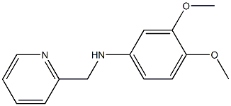 3,4-dimethoxy-N-(pyridin-2-ylmethyl)aniline Structure