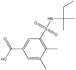 3,4-dimethyl-5-[(2-methylbutan-2-yl)sulfamoyl]benzoic acid