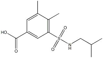 3,4-dimethyl-5-[(2-methylpropyl)sulfamoyl]benzoic acid