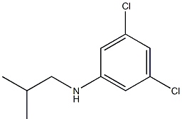 3,5-dichloro-N-(2-methylpropyl)aniline 化学構造式