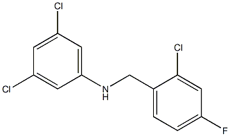 3,5-dichloro-N-[(2-chloro-4-fluorophenyl)methyl]aniline Struktur