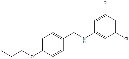 3,5-dichloro-N-[(4-propoxyphenyl)methyl]aniline Structure