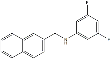 3,5-difluoro-N-(naphthalen-2-ylmethyl)aniline Struktur