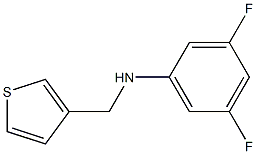 3,5-difluoro-N-(thiophen-3-ylmethyl)aniline 结构式