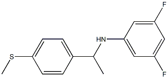 3,5-difluoro-N-{1-[4-(methylsulfanyl)phenyl]ethyl}aniline