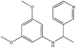  3,5-dimethoxy-N-[1-(pyridin-3-yl)ethyl]aniline