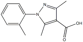 3,5-dimethyl-1-(2-methylphenyl)-1H-pyrazole-4-carboxylic acid Structure