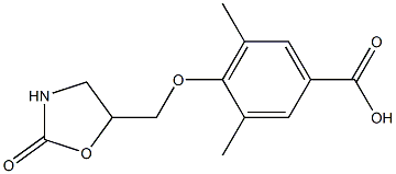 3,5-dimethyl-4-[(2-oxo-1,3-oxazolidin-5-yl)methoxy]benzoic acid