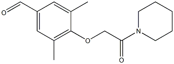 3,5-dimethyl-4-[2-oxo-2-(piperidin-1-yl)ethoxy]benzaldehyde