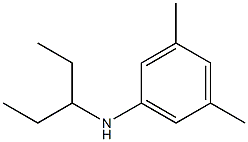 3,5-dimethyl-N-(pentan-3-yl)aniline,,结构式