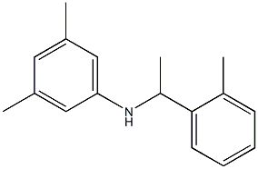 3,5-dimethyl-N-[1-(2-methylphenyl)ethyl]aniline 化学構造式