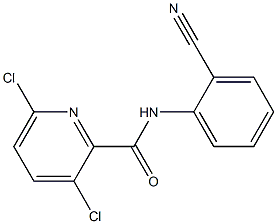 3,6-dichloro-N-(2-cyanophenyl)pyridine-2-carboxamide 化学構造式