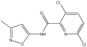 3,6-dichloro-N-(3-methyl-1,2-oxazol-5-yl)pyridine-2-carboxamide Structure