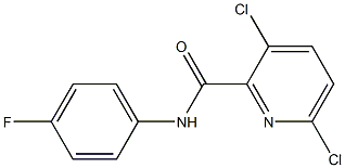 3,6-dichloro-N-(4-fluorophenyl)pyridine-2-carboxamide Struktur