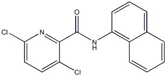 3,6-dichloro-N-(naphthalen-1-yl)pyridine-2-carboxamide 化学構造式