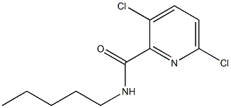 3,6-dichloro-N-pentylpyridine-2-carboxamide Struktur