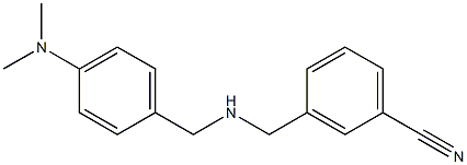 3-[({[4-(dimethylamino)phenyl]methyl}amino)methyl]benzonitrile Structure