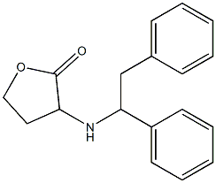 3-[(1,2-diphenylethyl)amino]oxolan-2-one 结构式