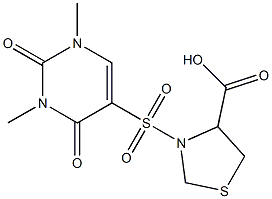  3-[(1,3-dimethyl-2,4-dioxo-1,2,3,4-tetrahydropyrimidine-5-)sulfonyl]-1,3-thiazolidine-4-carboxylic acid