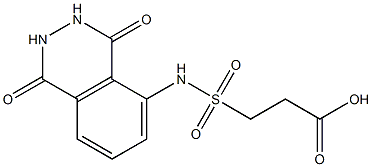 3-[(1,4-dioxo-1,2,3,4-tetrahydrophthalazin-5-yl)sulfamoyl]propanoic acid Structure