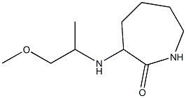 3-[(1-methoxypropan-2-yl)amino]azepan-2-one Structure
