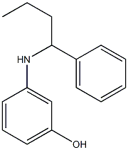 3-[(1-phenylbutyl)amino]phenol Struktur