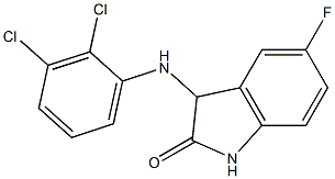 3-[(2,3-dichlorophenyl)amino]-5-fluoro-2,3-dihydro-1H-indol-2-one Structure