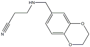  3-[(2,3-dihydro-1,4-benzodioxin-6-ylmethyl)amino]propanenitrile