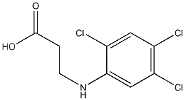 3-[(2,4,5-trichlorophenyl)amino]propanoic acid 结构式