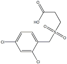 3-[(2,4-dichlorobenzyl)sulfonyl]propanoic acid 化学構造式