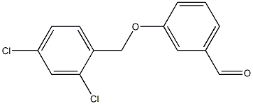 3-[(2,4-dichlorophenyl)methoxy]benzaldehyde,,结构式