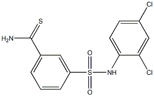 3-[(2,4-dichlorophenyl)sulfamoyl]benzene-1-carbothioamide Structure