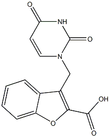 3-[(2,4-dioxo-1,2,3,4-tetrahydropyrimidin-1-yl)methyl]-1-benzofuran-2-carboxylic acid