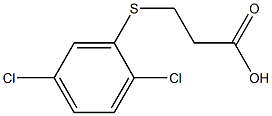 3-[(2,5-dichlorophenyl)thio]propanoic acid 化学構造式