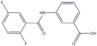 3-[(2,5-difluorobenzoyl)amino]benzoic acid Structure