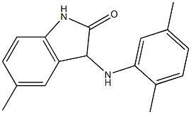 3-[(2,5-dimethylphenyl)amino]-5-methyl-2,3-dihydro-1H-indol-2-one Struktur