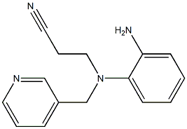 3-[(2-aminophenyl)(pyridin-3-ylmethyl)amino]propanenitrile Structure
