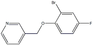 3-[(2-bromo-4-fluorophenoxy)methyl]pyridine