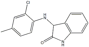 3-[(2-chloro-4-methylphenyl)amino]-2,3-dihydro-1H-indol-2-one 结构式